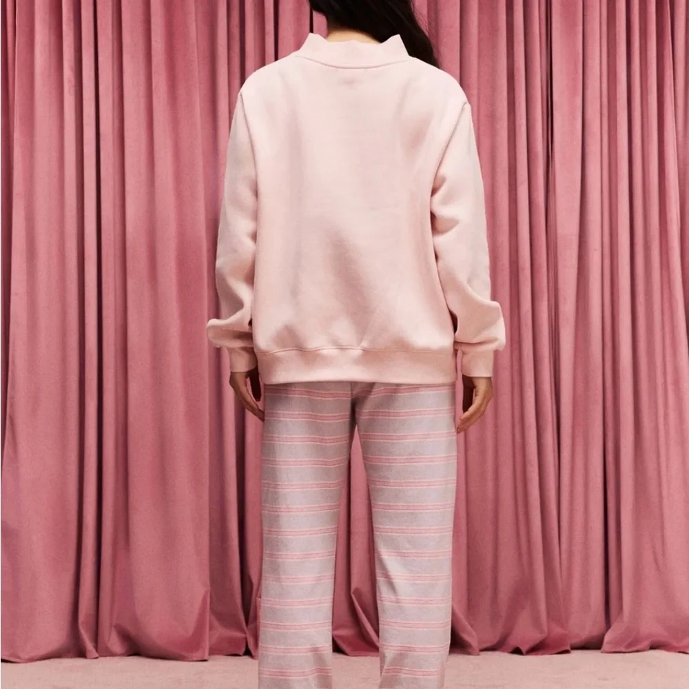 PARKE fleece Heart Varsity Mockneck - Picture 2 of 4